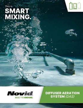 Novid stainless steel diffuser aeration system brochure cover