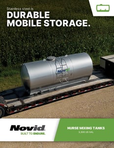 Novid stainless steel nurse mixing tank brochure cover