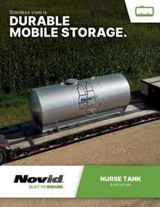 Novid stainless steel nurse tank brochure cover