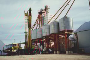 novid stainless steel dry fertilizer scale hopper bin_rosenort agro manitoba